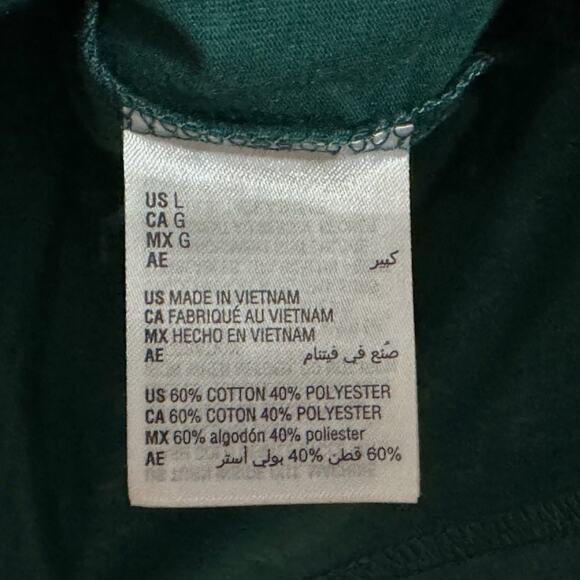 Macys Pajama Set Mens Large Green JOLLY Holiday Festive Lounge Comfy Cozy Sleep - Picture 6 of 9